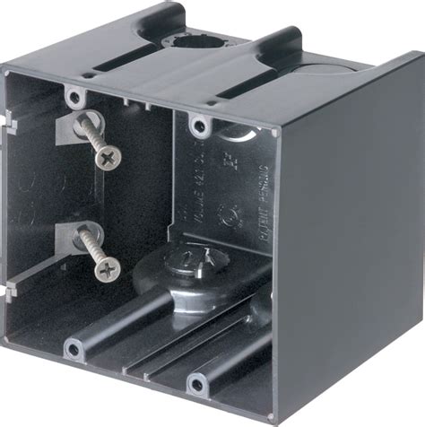 2 gang non-metallic receptacle box surface|arlington recessed electrical box.